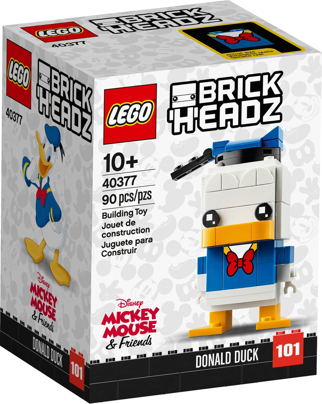40377 LEGO Donald Duck BrickHeadz product image 1, provided for visual reference and product detail review