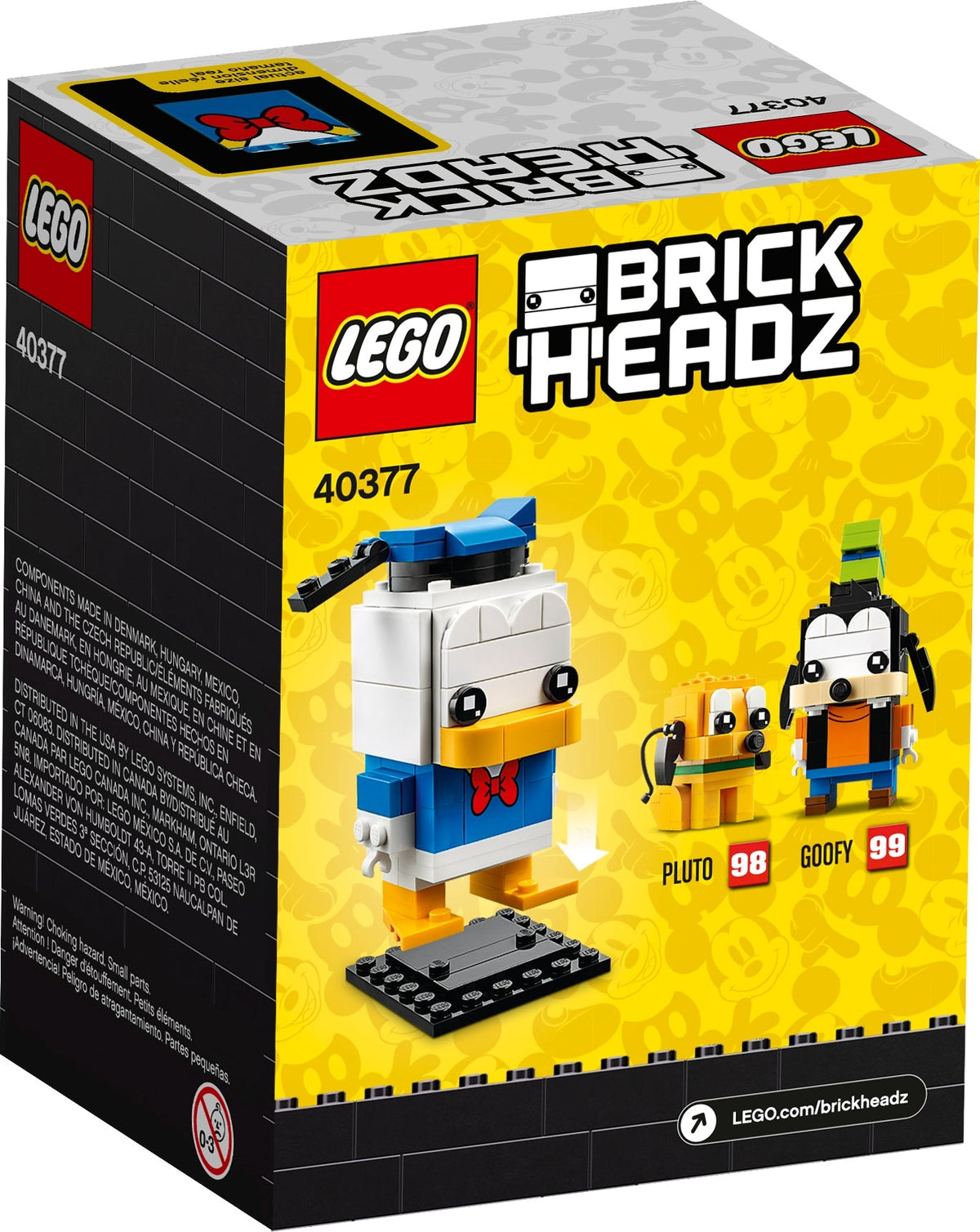 40377 LEGO Donald Duck BrickHeadz product image 2, provided for visual reference and product detail review