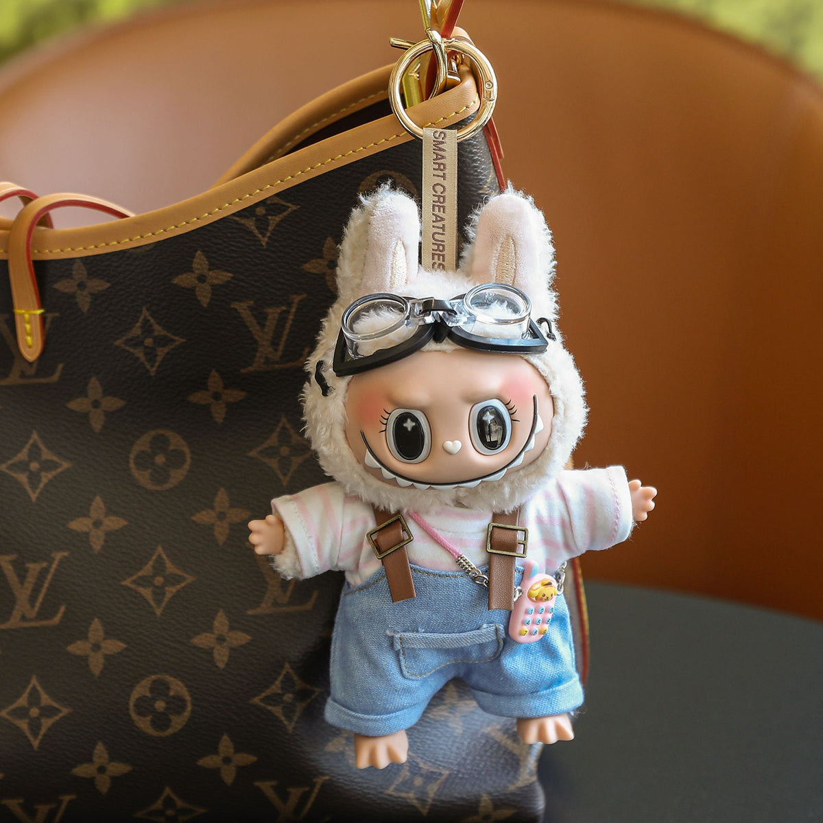 (Baby + clothes) Sitting party baby clothes plush vinyl face doll bag pendant girl gift product image 16, provided for