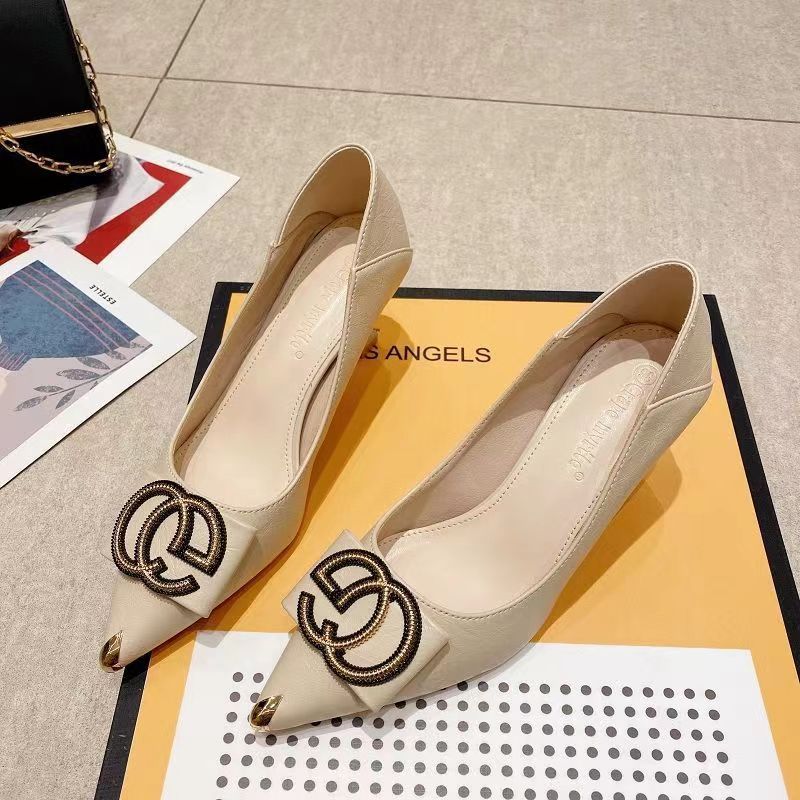 2023 GC Retro pointed toe high heels product image 4, provided for visual reference and product detail review