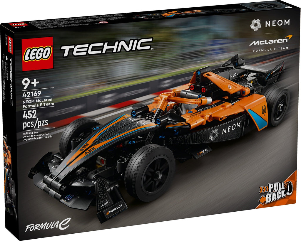 42169 LEGO NEOM McLaren Formula E Race Car product image 1, provided for visual reference and product detail review