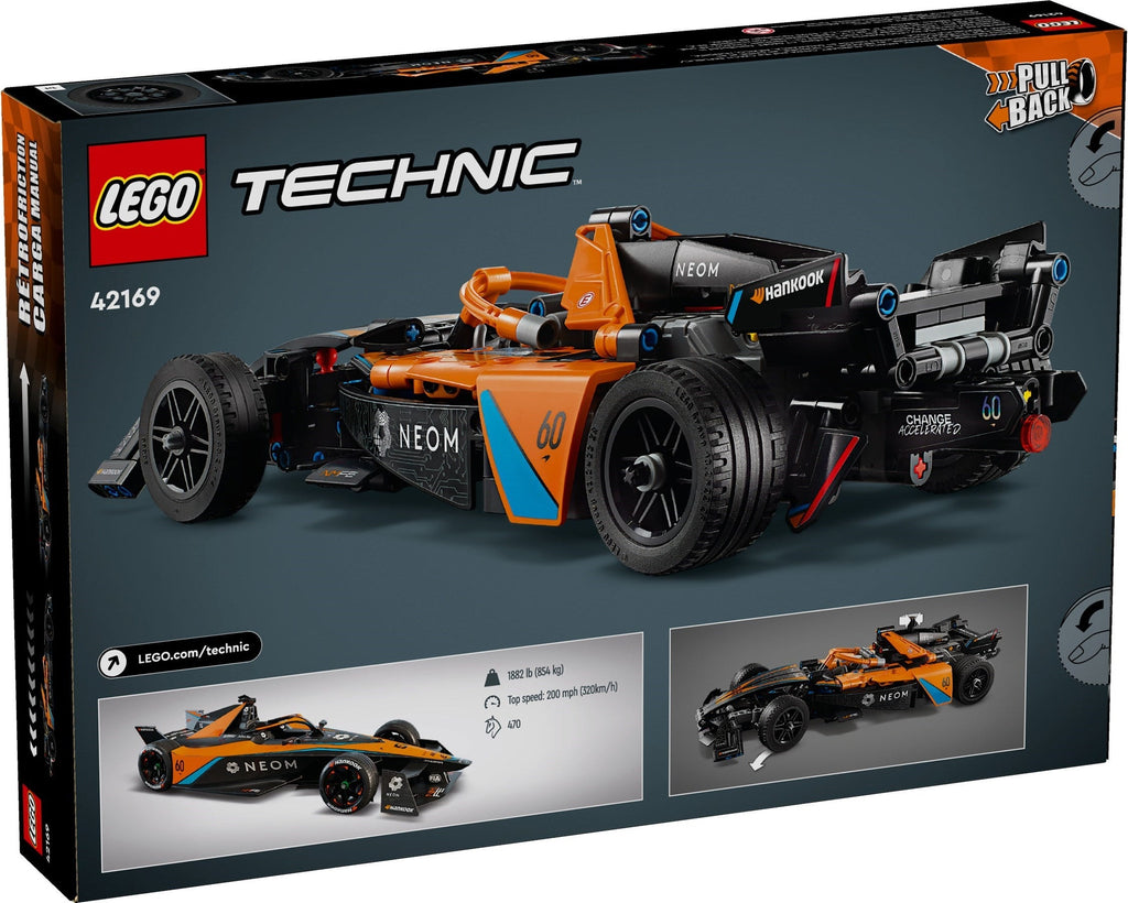 42169 LEGO NEOM McLaren Formula E Race Car product image 2, provided for visual reference and product detail review