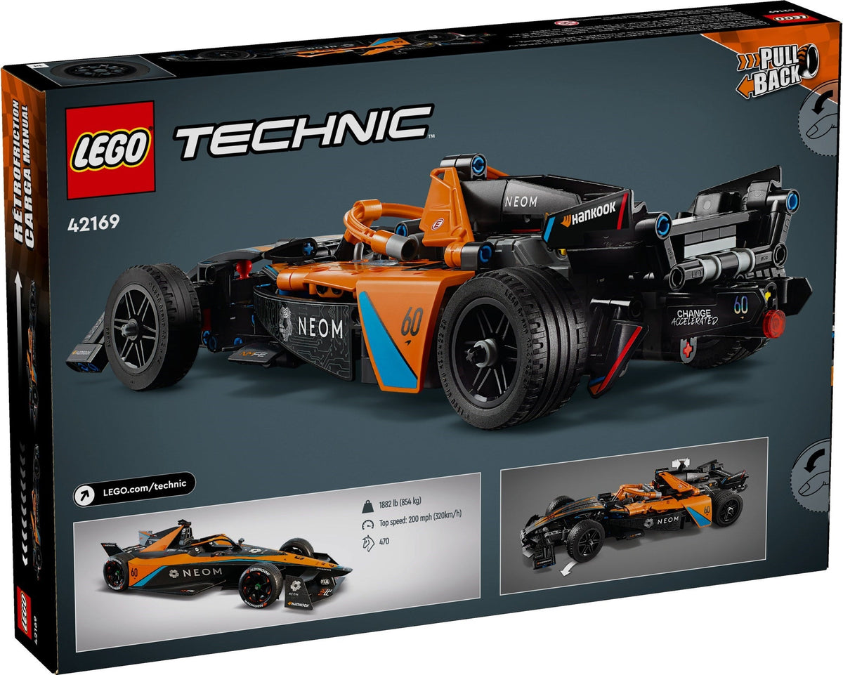 42169 LEGO NEOM McLaren Formula E Race Car product image 2, provided for visual reference and product detail review