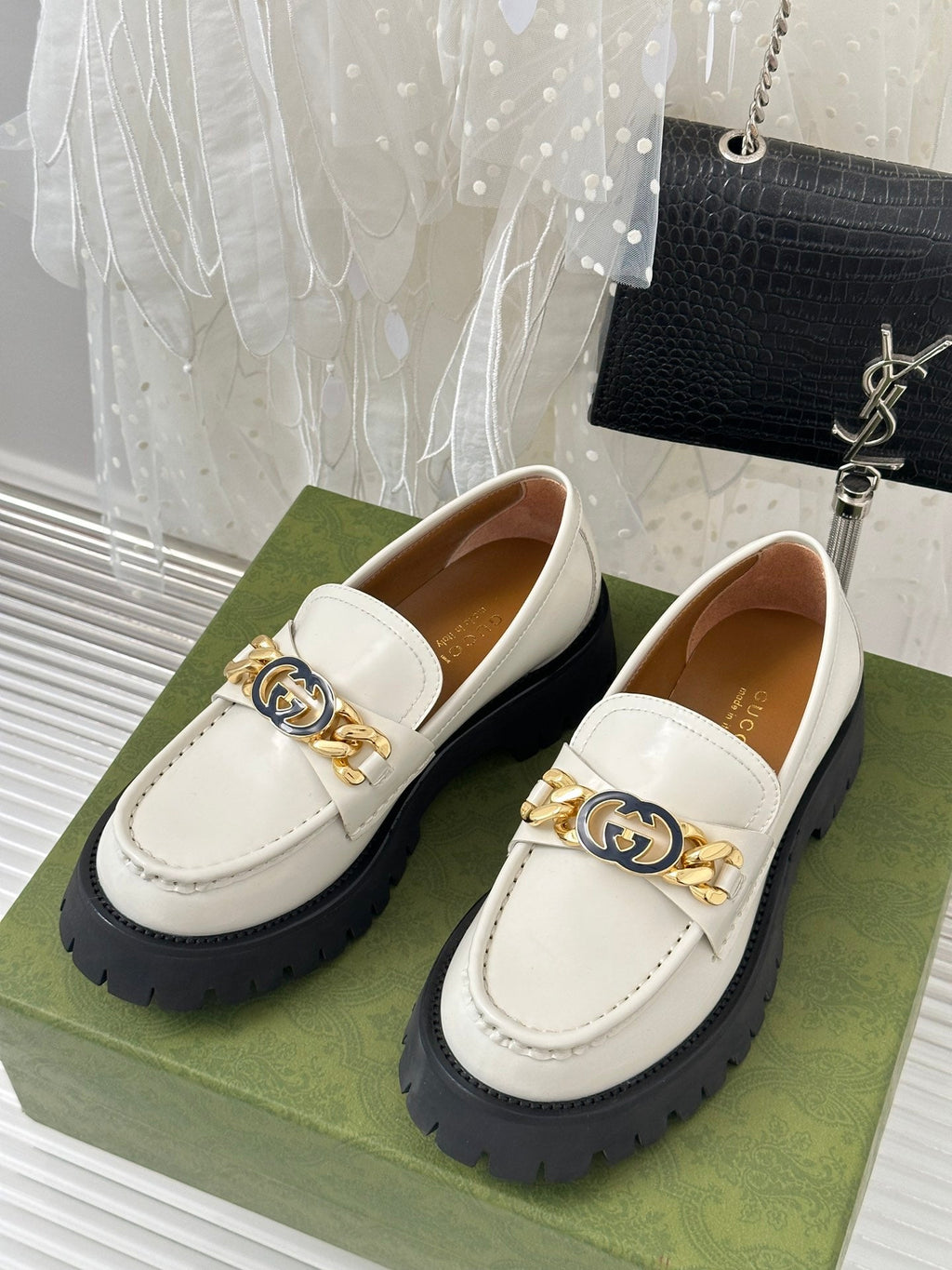 2023 GG Classic Double G Buckle Platform Loafers-S32 product image 3, provided for visual reference and product detail review