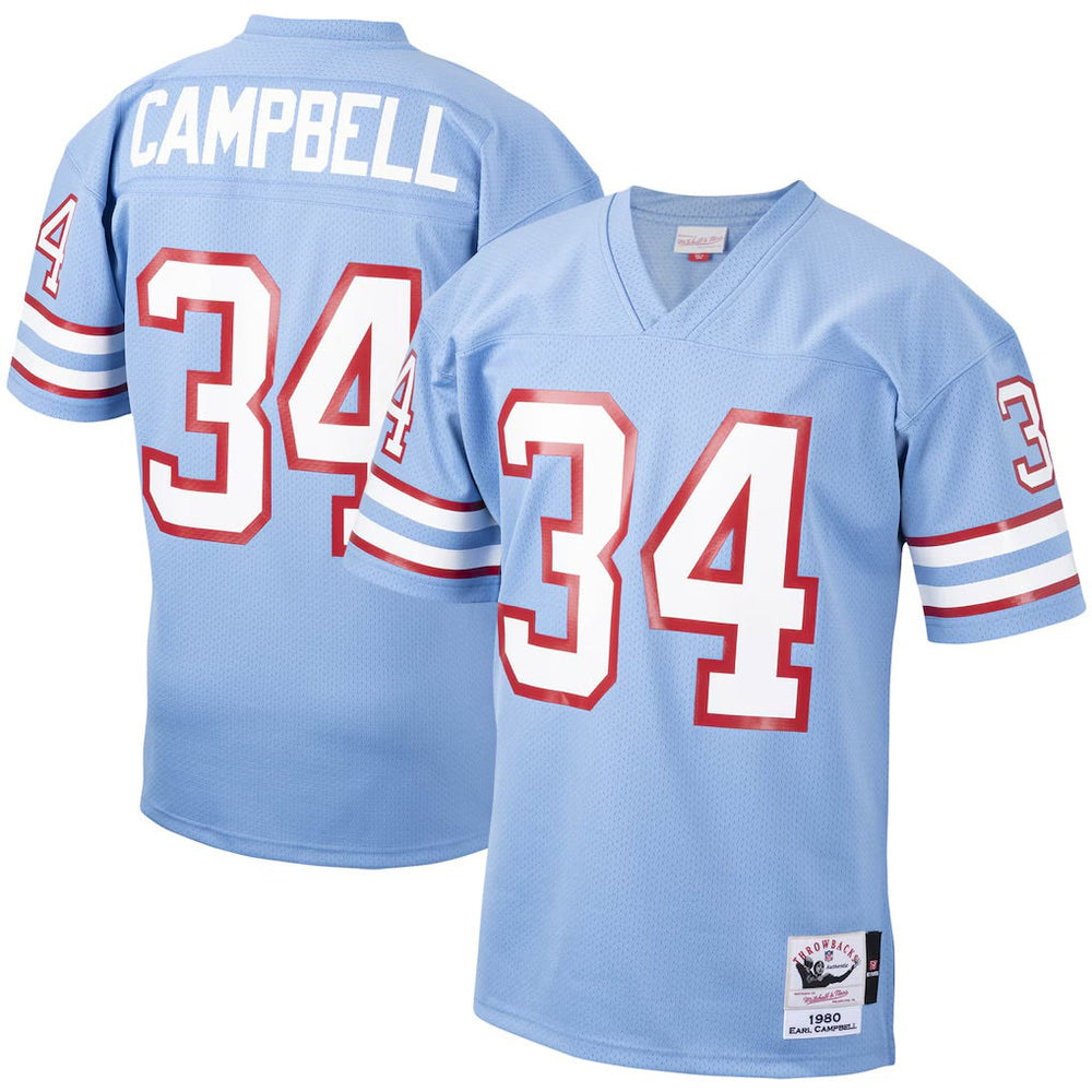 Earl Campbell Houston Texans Oilers Throwback Retired
