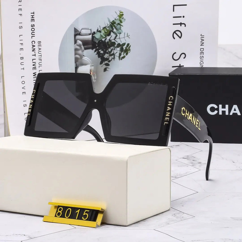 4 Colors Large Size Square Sunglasses For Female