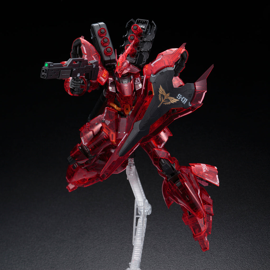 Gundam 1/144 RG Sazabi (Clear Color) Model Kit Exclusive product image 2, provided for visual reference and product detail