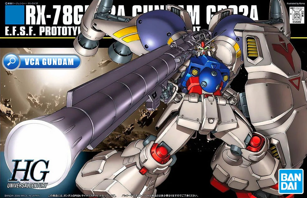 Gundam 1/144 HGUC #066 0083 Stardust Memory RX-78GP02A Gundam GP02A "Physalis" Model Kit product image 2, provided for