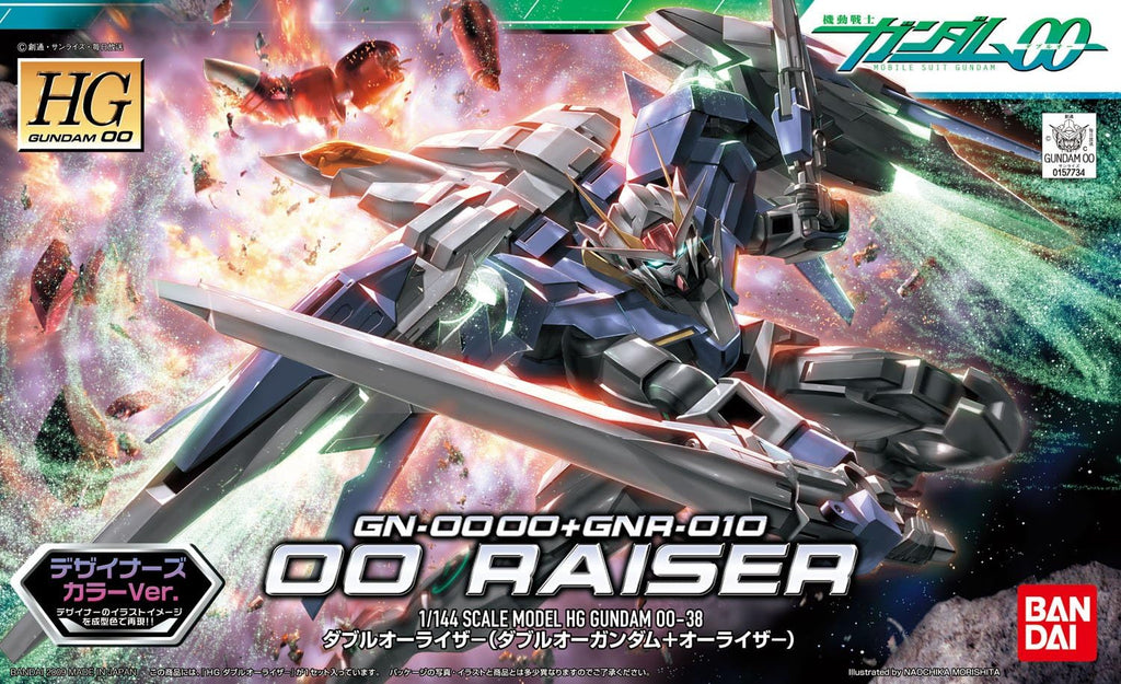 Gundam 1/144 HG 00 #38 GN-0000+GNR-010 00 Raiser Designer's Color Ver. Model Kit product image 3, provided for visual