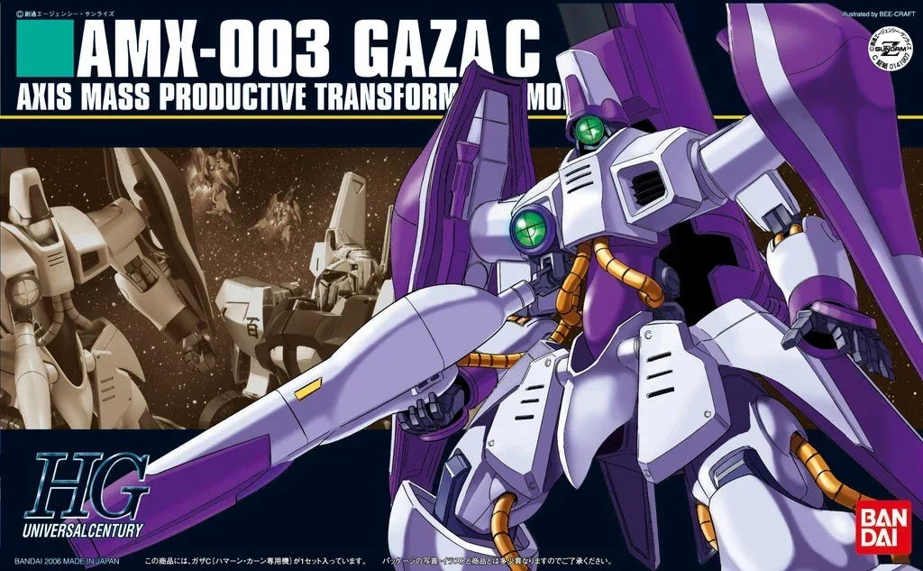 Gundam 1/144 HGUC #062 Zeta Gundam MX-003 Gaza-C (Haman Karn Custom) Model Kit product image 5, provided for visual