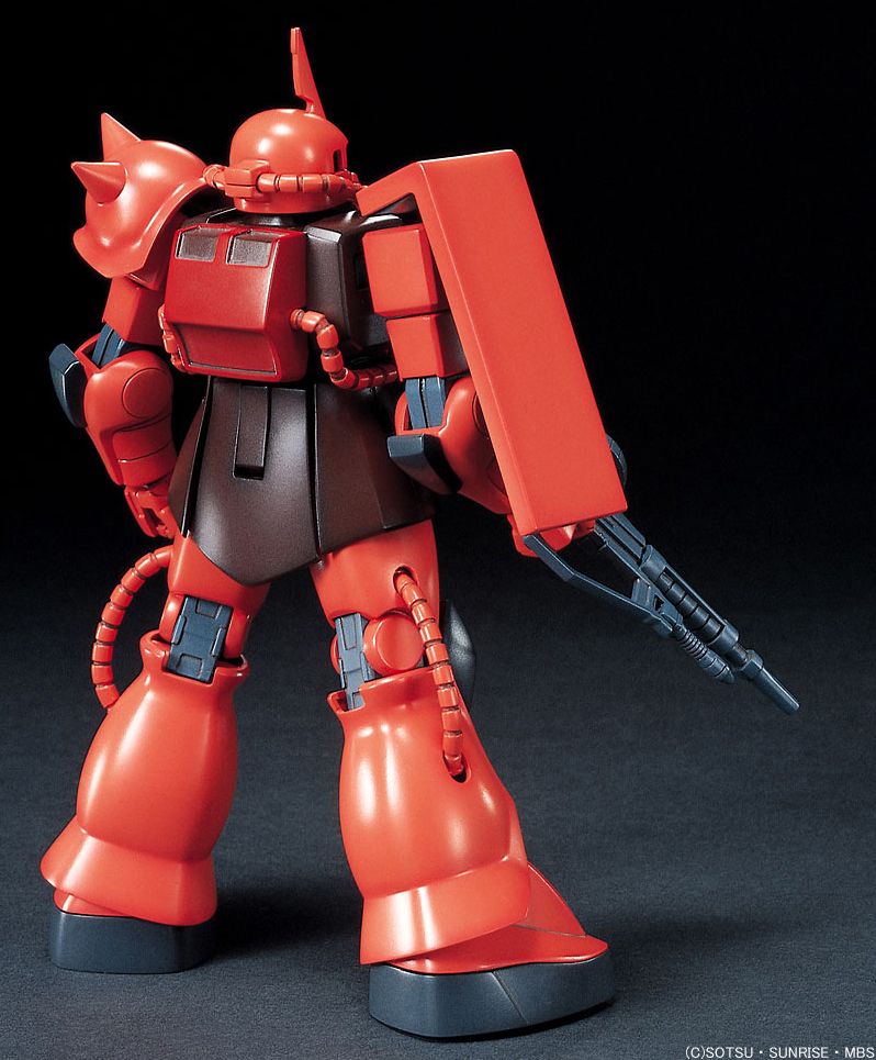 Gundam 1/144 HGUC #032 Gundam 0079 MS-06S Zaku II Char Custom Model Kit product image 2, provided for visual reference and