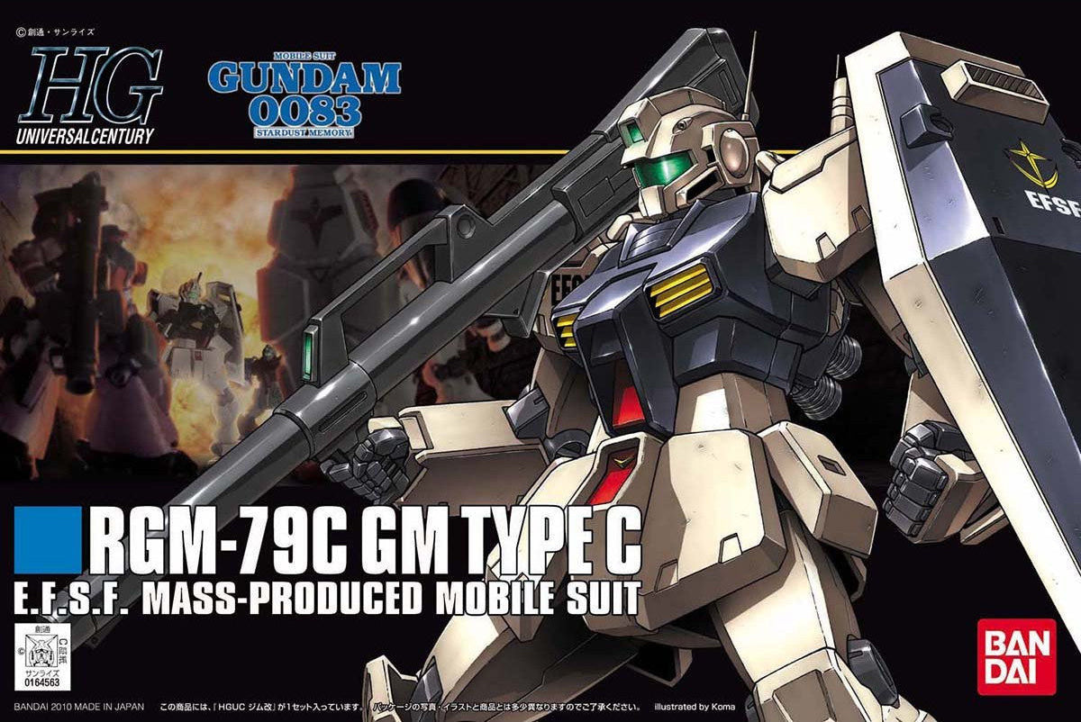 Gundam 1/144 HGUC #113 0083 Stardust Memory RGM-79C GM Type C Model Kit product image 4, provided for visual reference and
