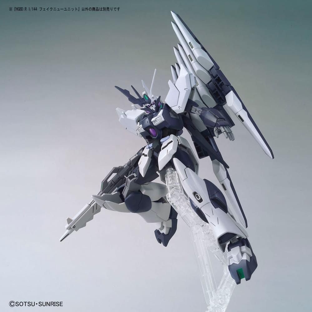Gundam 1/144 HGBD:R #029 Fake v (Nu) Unit Model Kit product image 3, provided for visual reference and product detail review