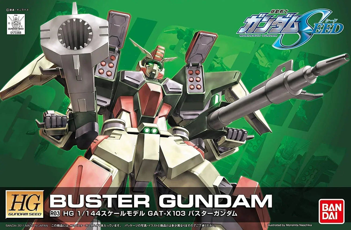 Gundam 1/144 HG Seed Remastered #R03 GAT-X103 Buster Gundam Model Kit product image 3, provided for visual reference and