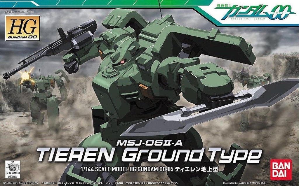 Gundam 1/144 HG 00 #05 MSJ-06II-A Tieren Ground Type Model Kit product image 5, provided for visual reference and product