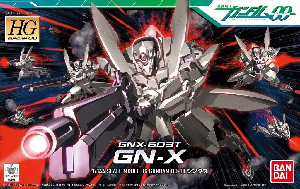Gundam 1/144 HG 00 #18 GNX-603T GN-X Model Kit product image 5, provided for visual reference and product detail review