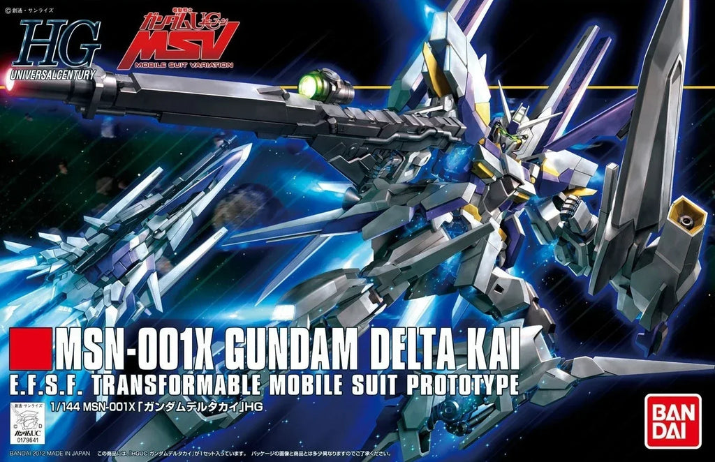 Gundam 1/144 HGUC #148 Gundam Unicorn MSV MSN-001X Gundam Delta Kai Model Kit product image 4, provided for visual reference
