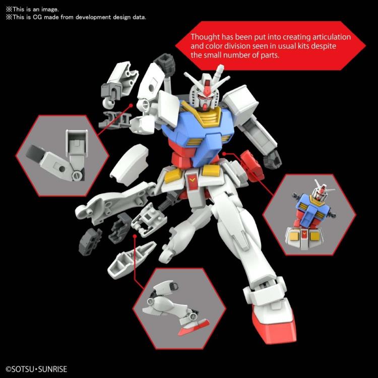 Gundam 1/144 Entry Grade RX-78-2 Gundam Model Kit product image 5, provided for visual reference and product detail review