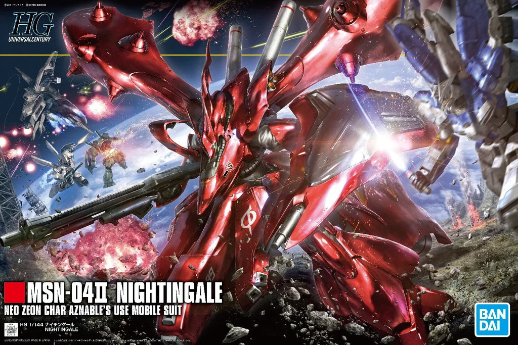 Gundam 1/144 HGUC #240 Char's Counterattack - Beltorchika's Children MSN-04II Nightingale Model Kit product image 6,