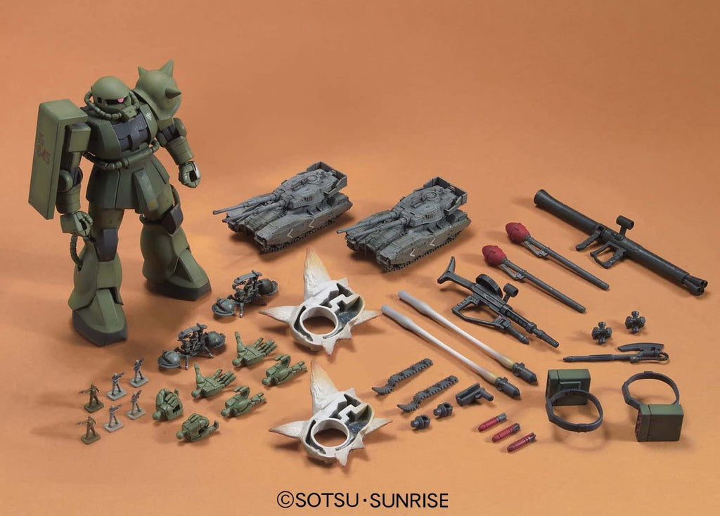 Gundam 1/144 HG UC Hard Graph MS-06 Zaku The Ground War Set Model Kit product image 2, provided for visual reference and