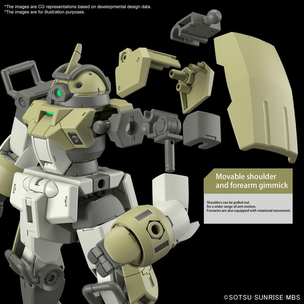 Gundam 1/144 HG WFM #06 MSJ-105CC Chuchu's Demi Trainer Model Kit product image 8, provided for visual reference and product