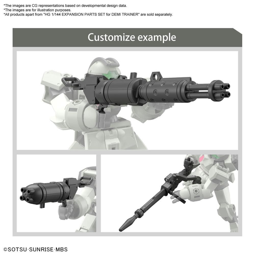 Gundam 1/144 HG WFM #10 Expansion Parts Set for Demi Trainer Model Kit product image 3, provided for visual reference and