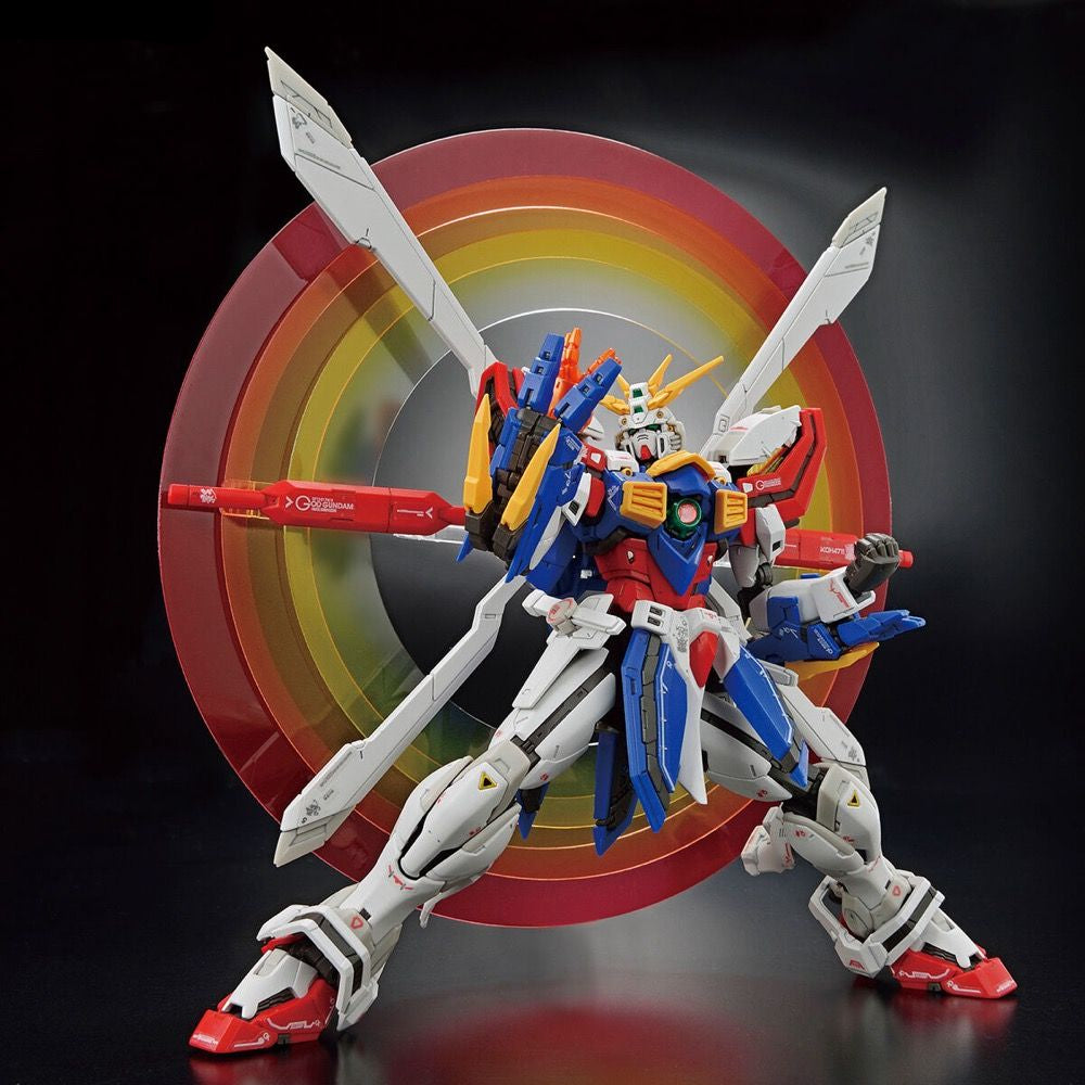 Gundam 1/144 RG #37 G Gundam GF13-017NJII God Gundam (Burning Gundam) Model Kit product image 1, provided for visual
