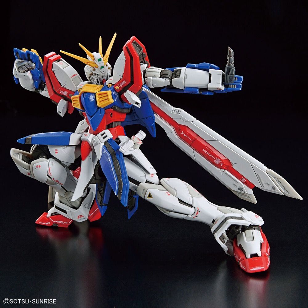 Gundam 1/144 RG #37 G Gundam GF13-017NJII God Gundam (Burning Gundam) Model Kit product image 7, provided for visual