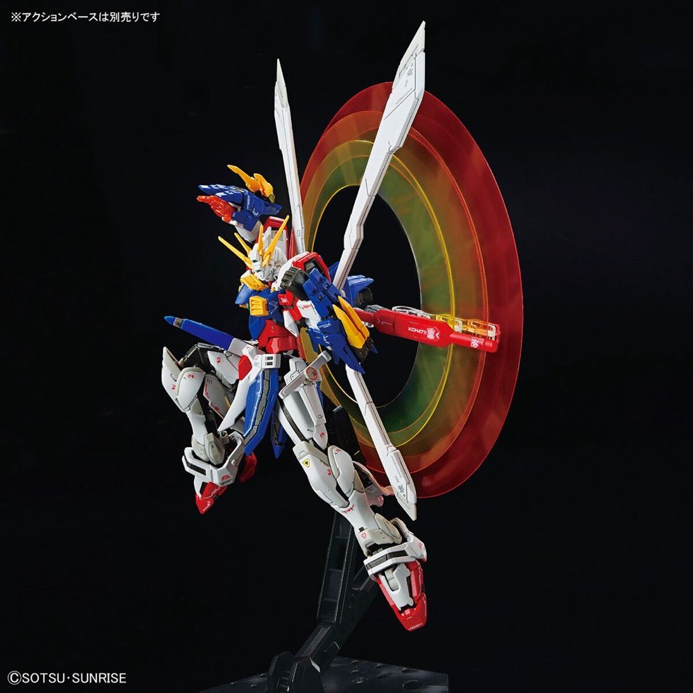 Gundam 1/144 RG #37 G Gundam GF13-017NJII God Gundam (Burning Gundam) Model Kit product image 10, provided for visual