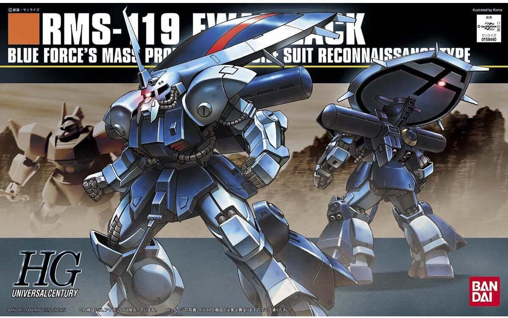 Gundam 1/144 HGUC #096 Gundam ZZ RMS-119 EWAC Zack Model Kit product image 4, provided for visual reference and product