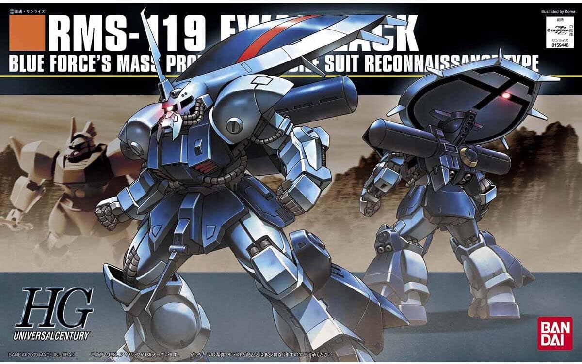 Gundam 1/144 HGUC #096 Gundam ZZ RMS-119 EWAC Zack Model Kit product image 4, provided for visual reference and product