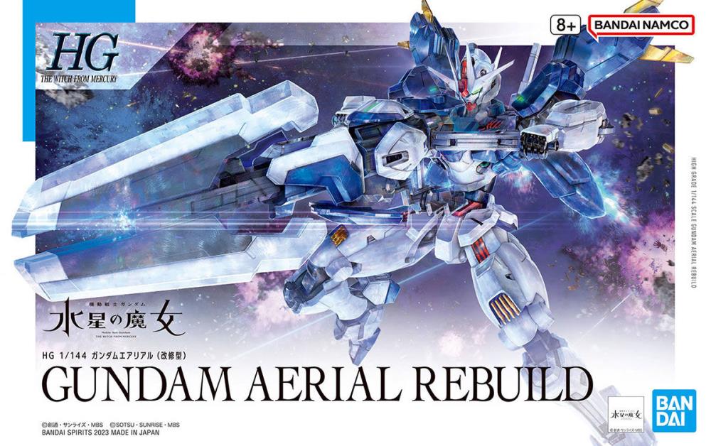 Gundam 1/144 HG WFM #19 XVX-016RN Gundam Aerial Rebuild Model Kit product image 11, provided for visual reference and