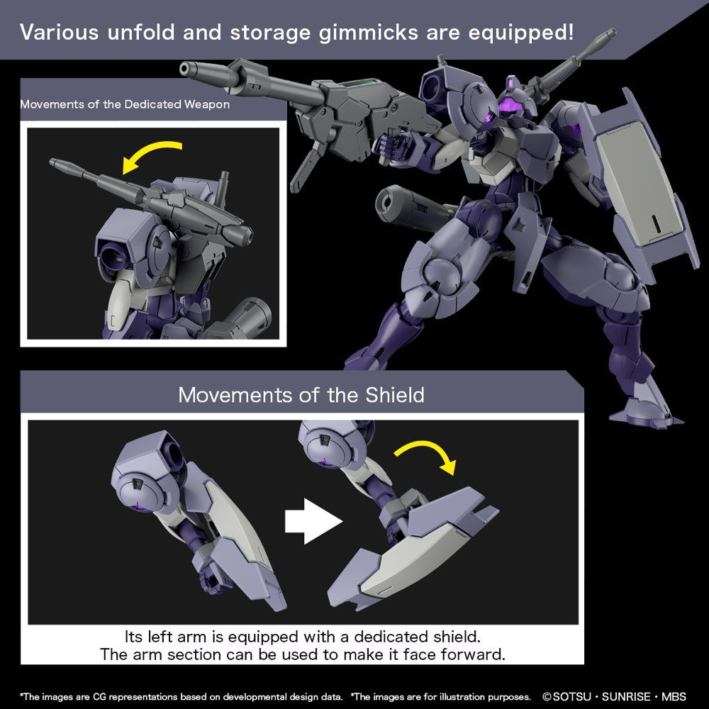 Gundam 1/144 HG WFM #22 CFP-013 Heindree Sturm Model Kit product image 5, provided for visual reference and product detail