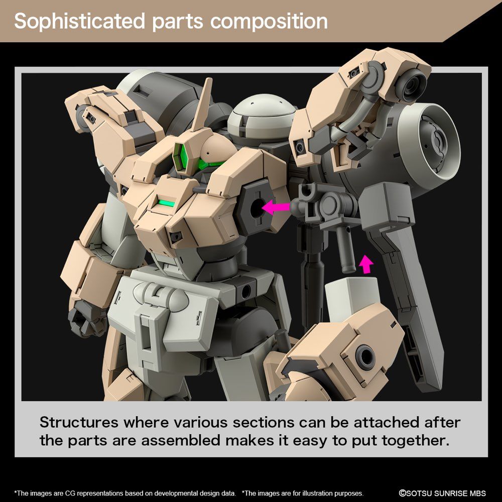 Gundam 1/144 HG WFM #23 MSJ-R122 Demi Barding Model Kit product image 7, provided for visual reference and product detail