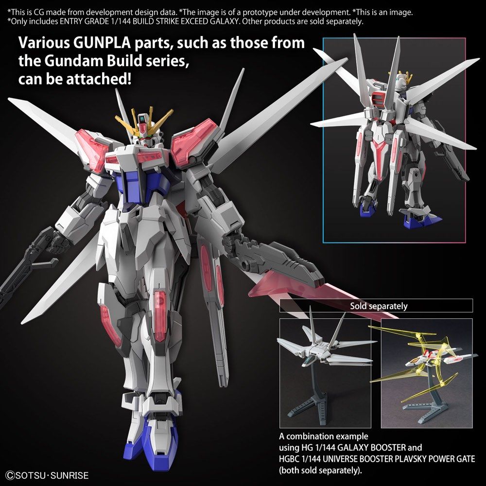 Gundam 1/144 HGBM #02 EG GAT-X105B/EG Build Strike Exceed Galaxy Model Kit product image 10, provided for visual reference