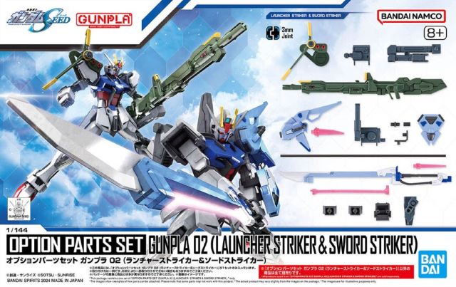 Gundam 1/144 Gunpla Option Parts Set 02 (Launcher Striker & Sword Striker) Model Kit product image 7, provided for visual