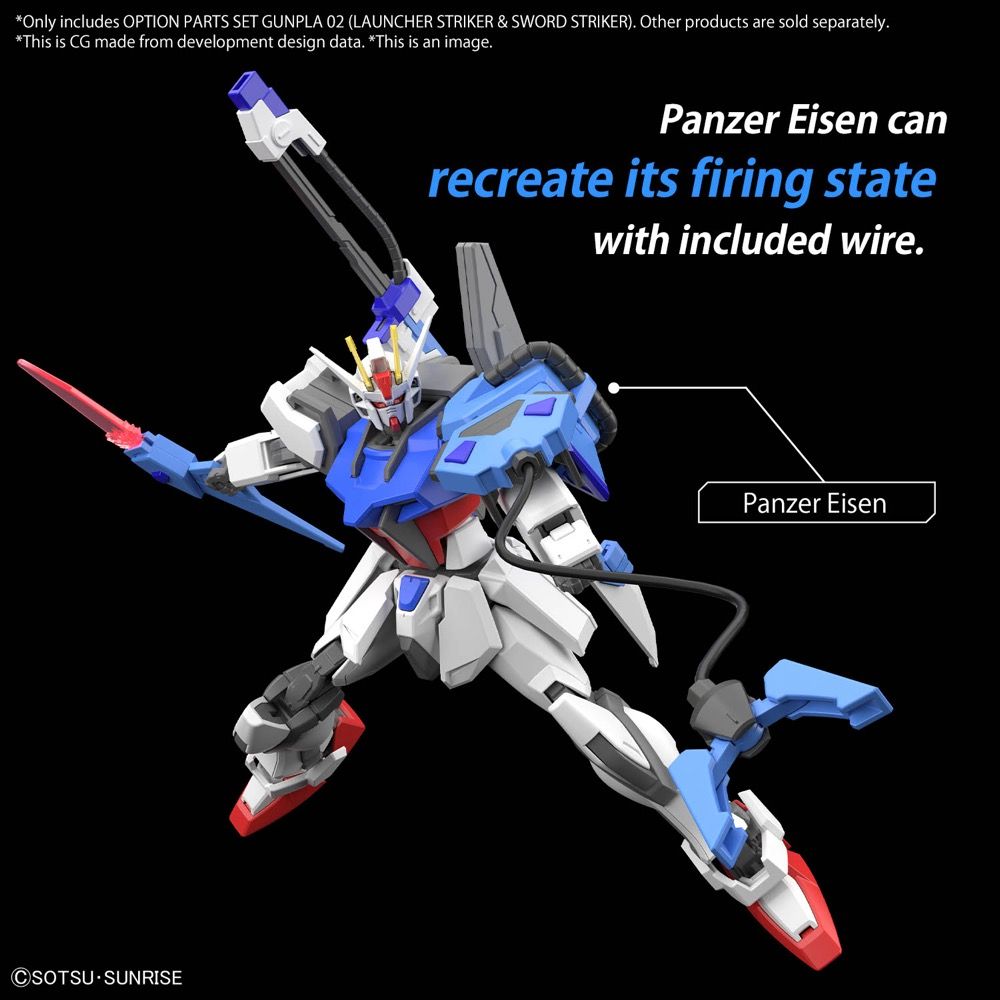 Gundam 1/144 Gunpla Option Parts Set 02 (Launcher Striker & Sword Striker) Model Kit product image 5, provided for visual