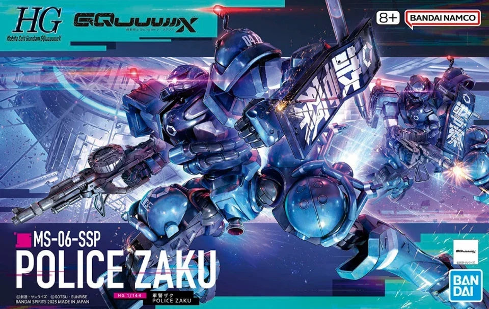 Gundam 1/144 HG GQX #02 MS-06-SSP Military Police Zaku Model Kit product image 6, provided for visual reference and product