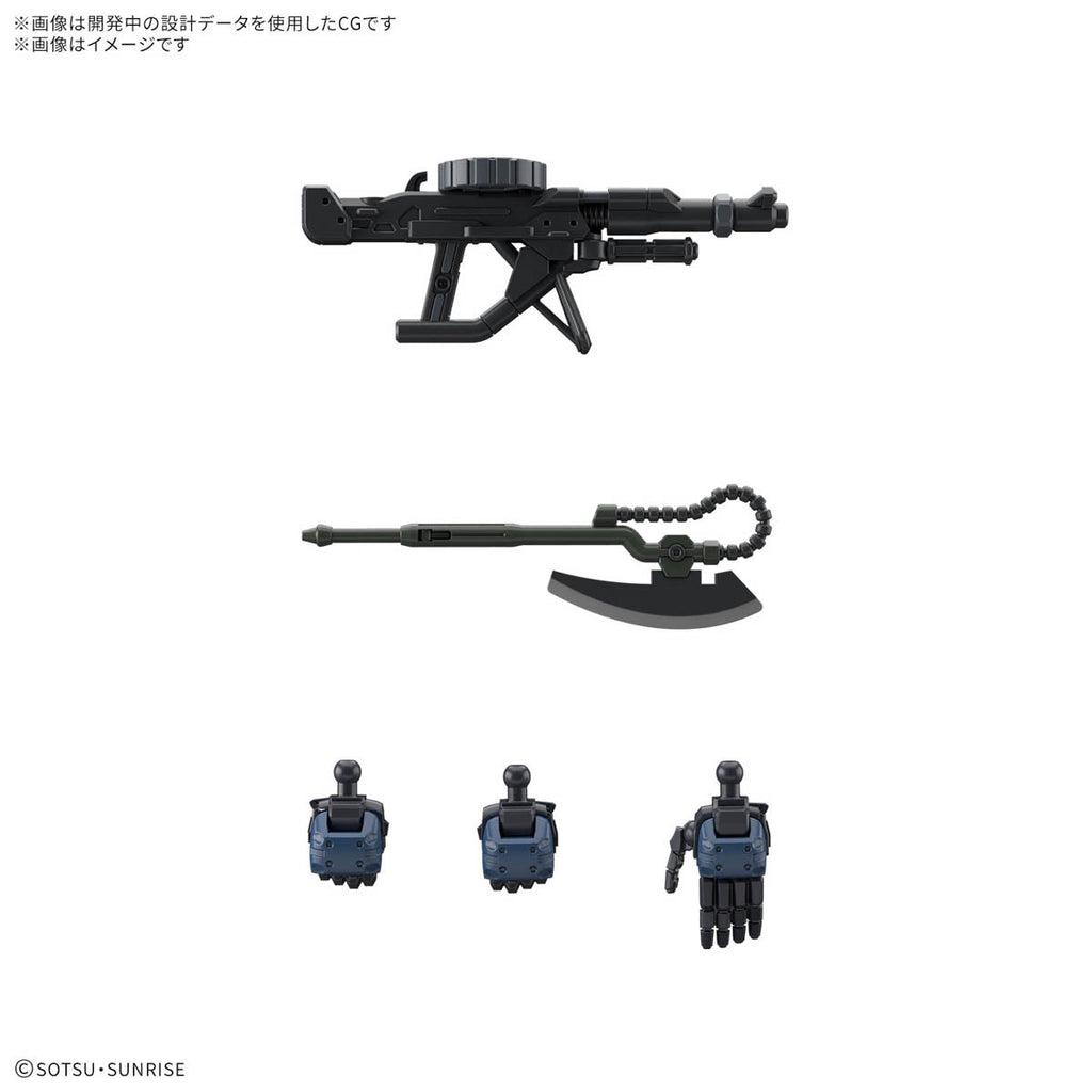 Gundam 1/144 HG GQX #02 MS-06-SSP Military Police Zaku Model Kit product image 5, provided for visual reference and product