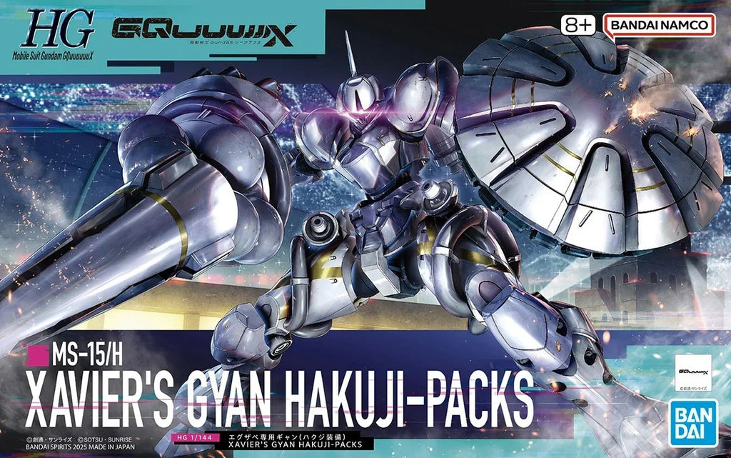 Gundam 1/144 HG GQX #07 MS-15/H Xavier's Gyan Hakuji-Packs Model Kit product image 13, provided for visual reference and