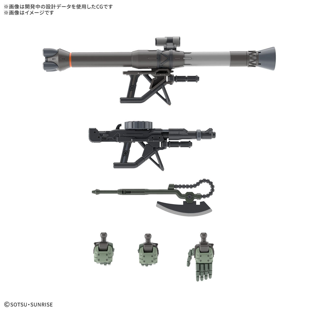 Gundam 1/144 HG GQX #10 MS-06 Zaku (GQ) Model Kit product image 5, provided for visual reference and product detail review