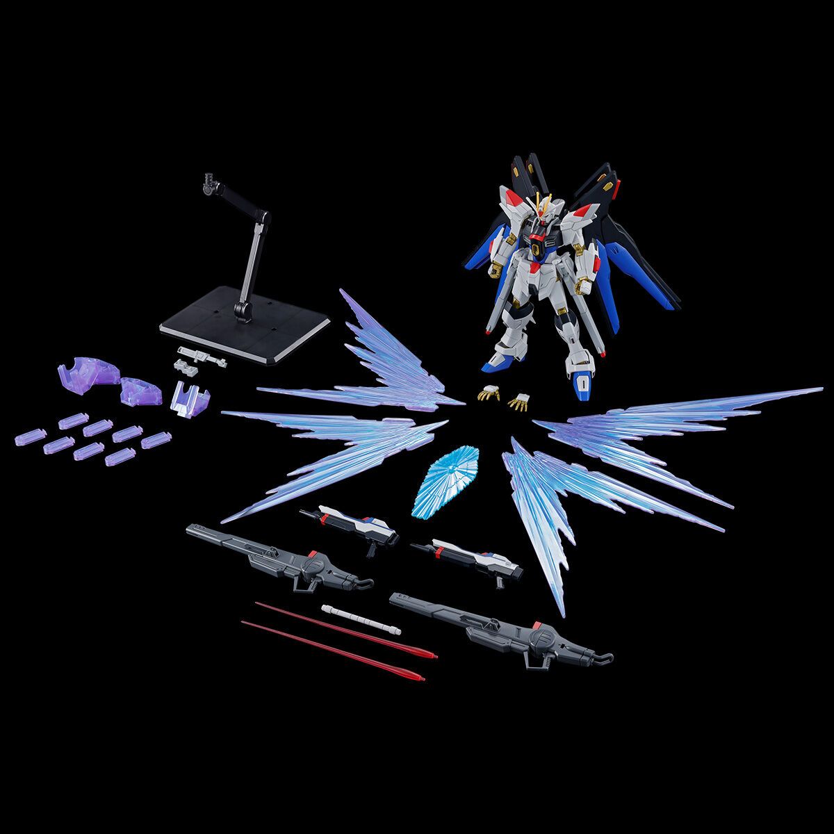 Gundam 1/144 HG Gundam Seed Destiny ZGMF/A-262B Strike Freedom Gundam Type II and Wings of Light Effect Set Exclusive Model