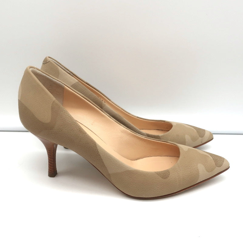 Giuseppe Zanotti Camouflage Pumps Beige Leather Size 36.5 Pointed Toe Heels product image 2, provided for visual reference