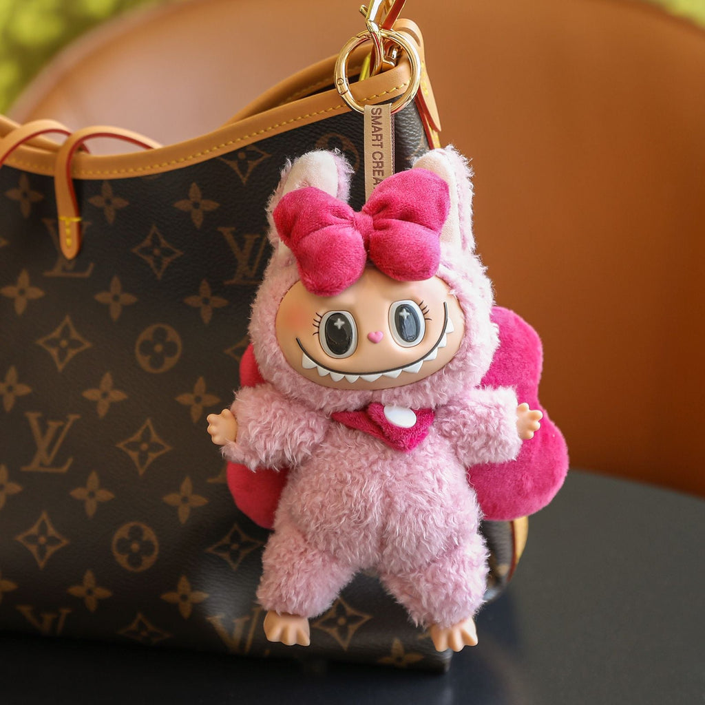 (Baby + clothes) Sitting party baby clothes plush vinyl face doll bag pendant girl gift product image 27, provided for