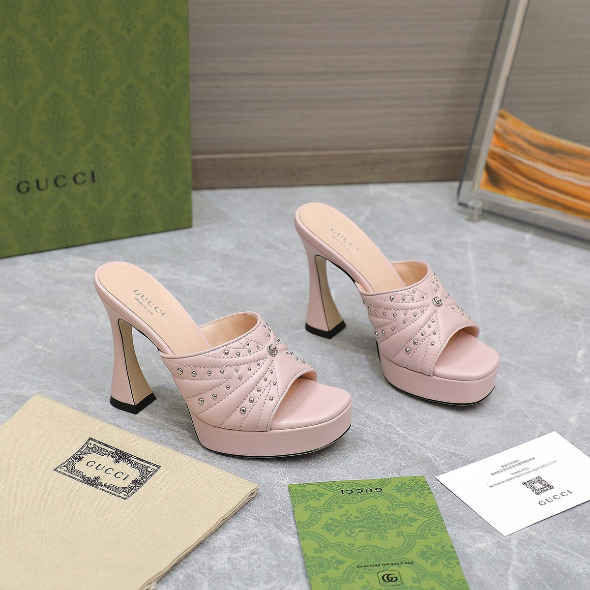 2023 GG platform patent leather pumps-S59 product image 6, provided for visual reference and product detail review