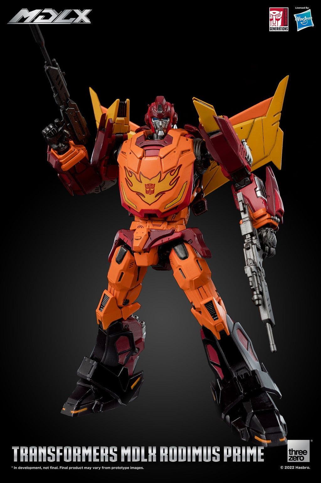 ThreeZero Transformers Rodimus Prime MDLX Scale Figure product image 5, provided for visual reference and product detail