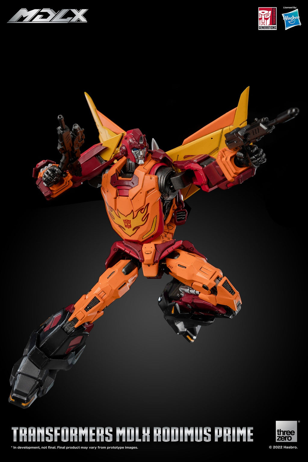 ThreeZero Transformers Rodimus Prime MDLX Scale Figure product image 9, provided for visual reference and product detail