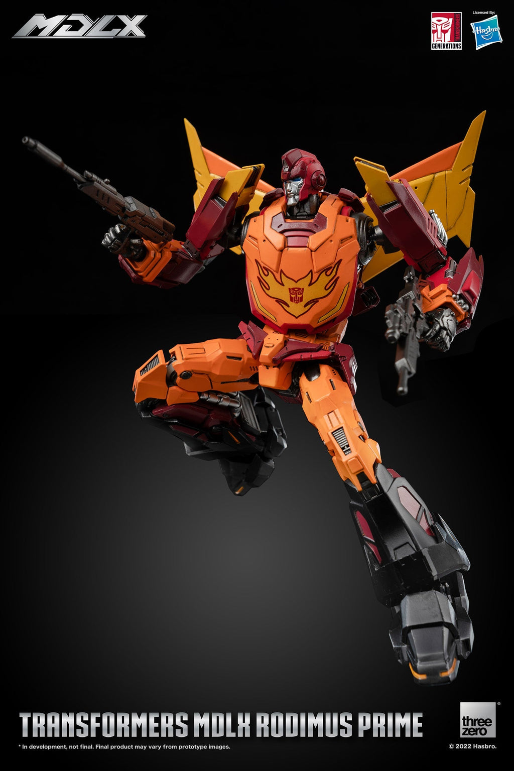 ThreeZero Transformers Rodimus Prime MDLX Scale Figure product image 8, provided for visual reference and product detail