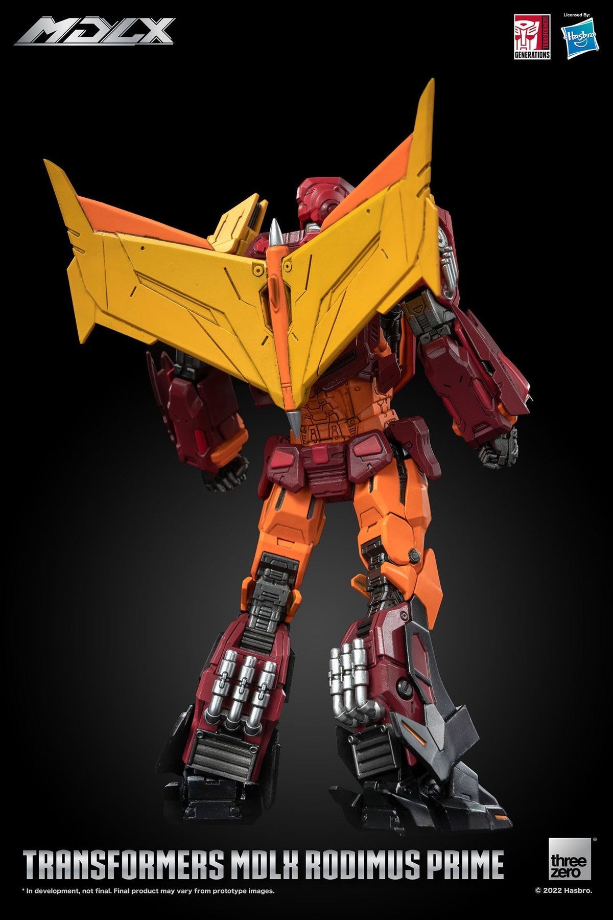 ThreeZero Transformers Rodimus Prime MDLX Scale Figure product image 4, provided for visual reference and product detail