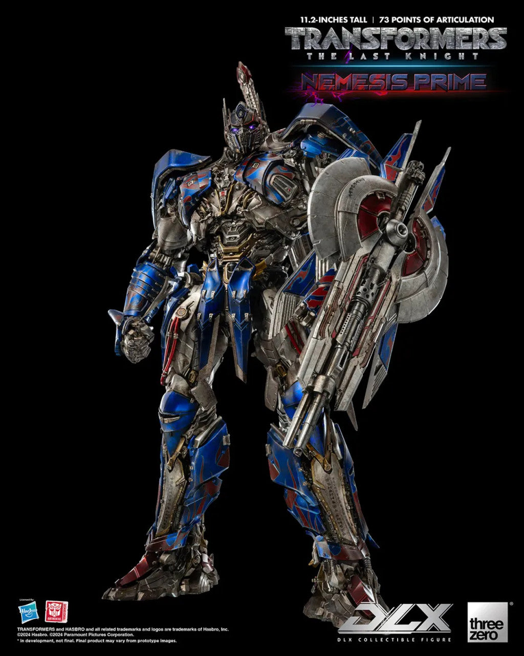 ThreeZero Transformers: The Last Knight Nemesis Prime DLX Action Figure product image 5, provided for visual reference and